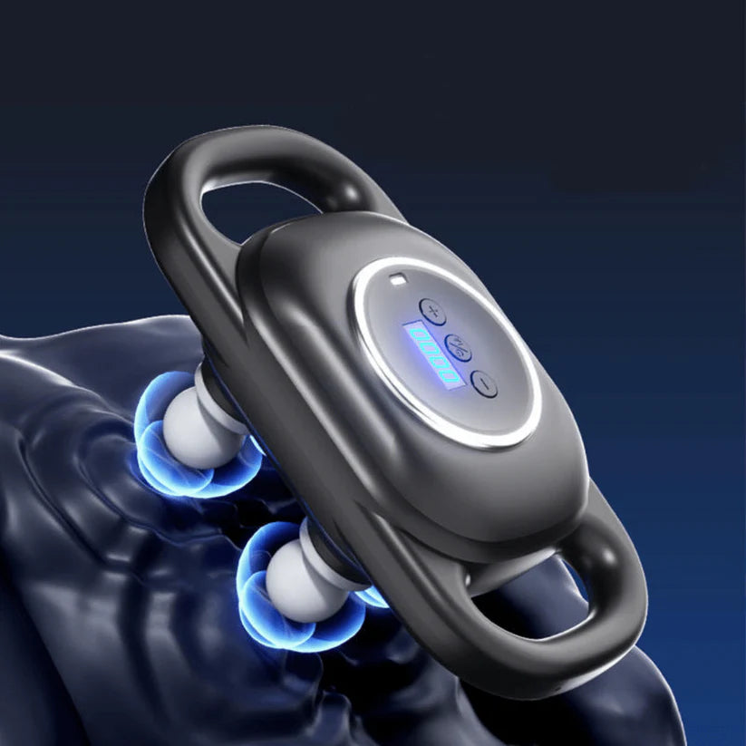 Vibra-Flex (Masajeador 4 Cabezales) Reduce El Dolor De Espalda En 3 minutos.